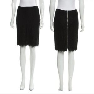 DIANE VON FURSTENBURG Scotia Sexy Black Lace Skirt 4685